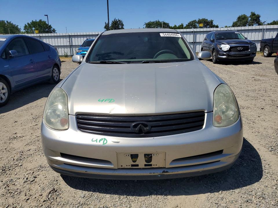 2003 Infiniti G35 VIN JNKCV51E03M308108 COPART salvage auction — Burn Engine, Ca - Salvage Certificate, sold $450 on 2026-07-16 (photo 5)