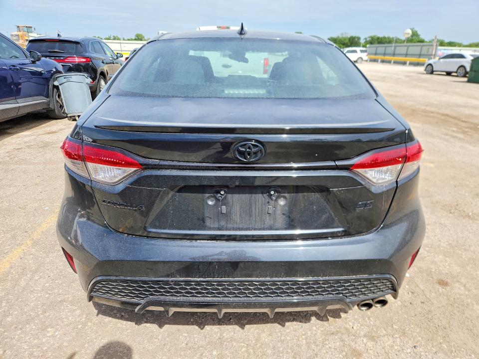 2022 Toyota Corolla VIN 5YFS4MCE4NP122921 COPART salvage auction — HAIL, Id - Salvage Certificate Of Title, sold $9,400 on 2026-07-27 (photo 6)