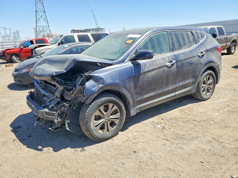2016 Hyundai Santa fe VIN 5XYZTDLB6GG322049 COPART salvage auction — FRONT END, Ca - Acq Bos - Post Sale - Salvage, sold $725 on 2026-07-06 (photo 1)