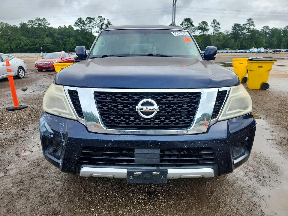 2017 Nissan Armada VIN JN8AY2NC7H9506643 COPART salvage auction — FRONT END, La - Certificate Of Title, sold $2,550 on 2026-07-10 (photo 5)