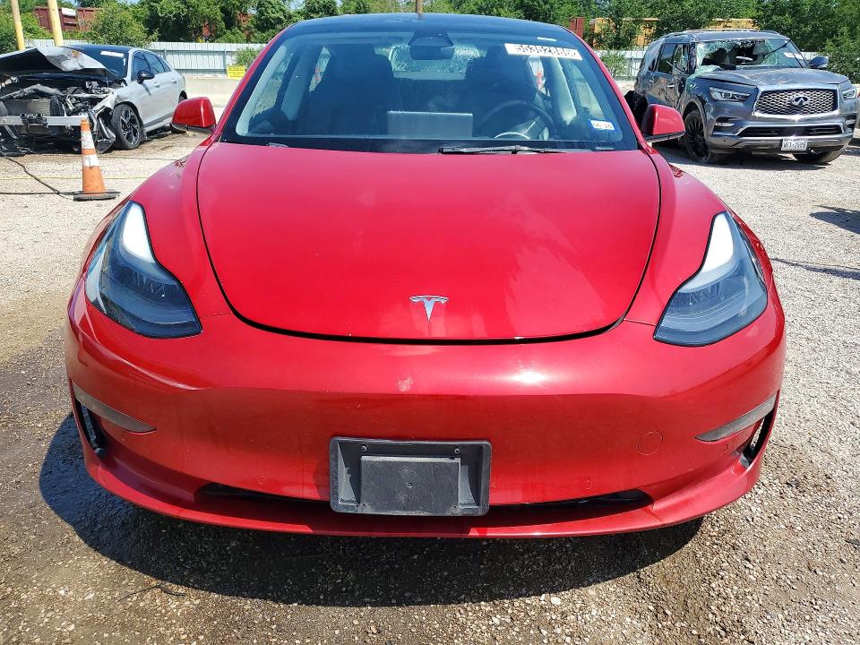 2022 Tesla Model 3 VIN 5YJ3E1EB1NF288053 COPART salvage auction — SIDE, Tx - Salvage Vehicle Title, sold $3,100 on 2026-07-09 (photo 5)