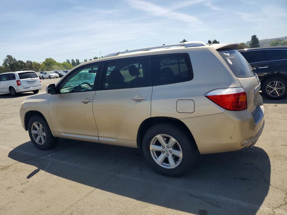 2010 Toyota Highlander VIN 5TDBK3EH8AS011152 COPART salvage auction — FRONT END, CA - SALVAGE CERTIFICATE, sold $1,700 on 2026-07-17 (photo 2)