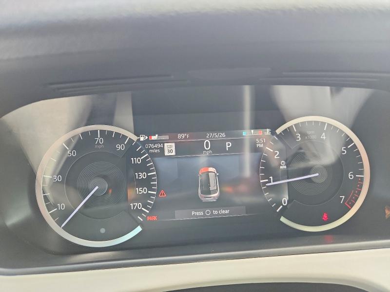 2023 Land rover RANGE ROVER VIN SALYT2EX2PA349606 COPART salvage auction — NORMAL WEAR, Tx - Certificate Of Title (P), sold $28,000 on 2026-07-30 (photo 9)