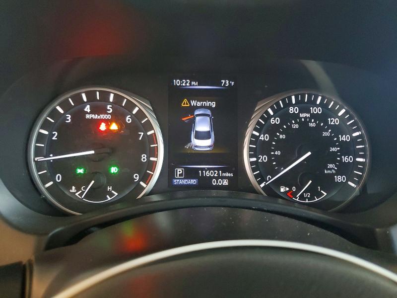 2018 Infiniti Q50 VIN JN1EV7AP7JM350623 COPART salvage auction — FRONT END, CA - SALVAGE CERTIFICATE, sold $2,550 on 2026-07-23 (photo 9)