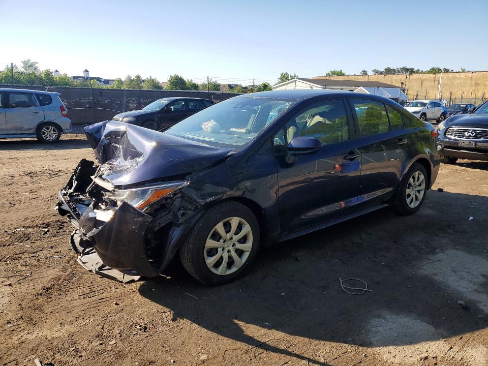2021 Toyota Corolla VIN JTDEPMAE6MJ184489 COPART salvage auction — FRONT END, Salvage Title, sold $1,750 on 2026-07-23 (photo 1)