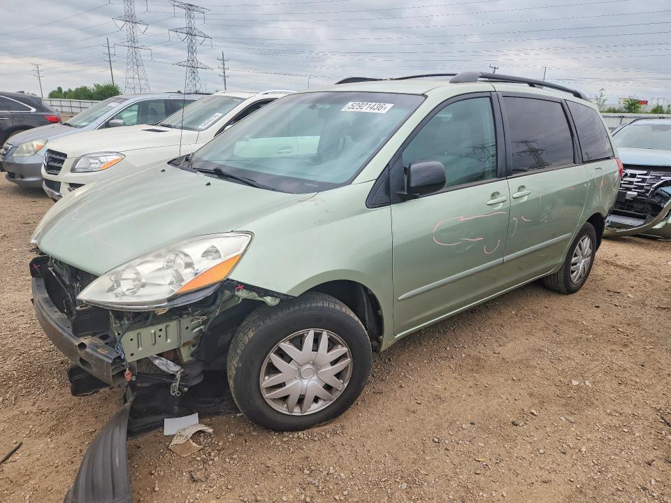 2009 Toyota Sienna VIN 5TDZK23C69S250260 COPART salvage auction — FRONT END, Il - Salvage Certificate, sold $850 on 2026-07-14 (photo 1)