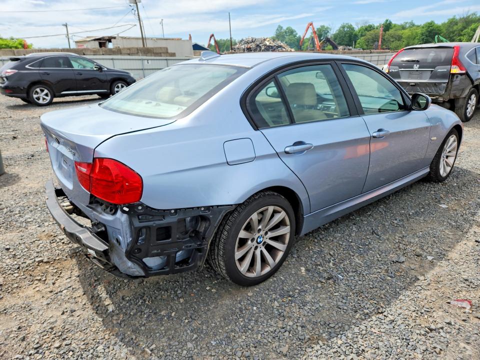 2011 BMW 3 series VIN WBAPK5G51BNN29094 COPART salvage auction — REAR END, NJ - CERT OF TITLE-SALVAGE (P), sold $350 on 2026-07-10 (photo 3)