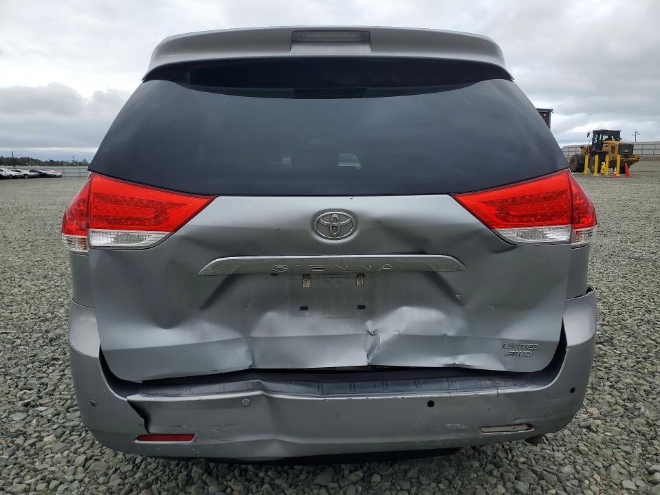 2014 Toyota Sienna VIN 5TDDK3DC5ES093880 COPART salvage auction — REAR END, CA - SALVAGE CERTIFICATE, sold $2,550 on 2026-07-09 (photo 6)