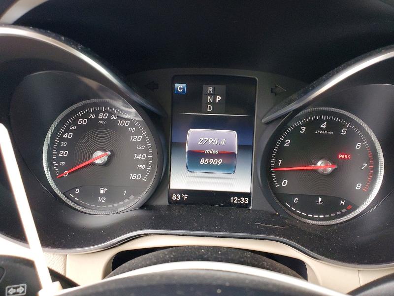 2019 Mercedes-benz Glc VIN WDC0G4JB0K1000672 COPART salvage auction — FRONT END, Al - Cert Of Title-Salvage Title, sold $7,200 on 2026-07-07 (photo 9)