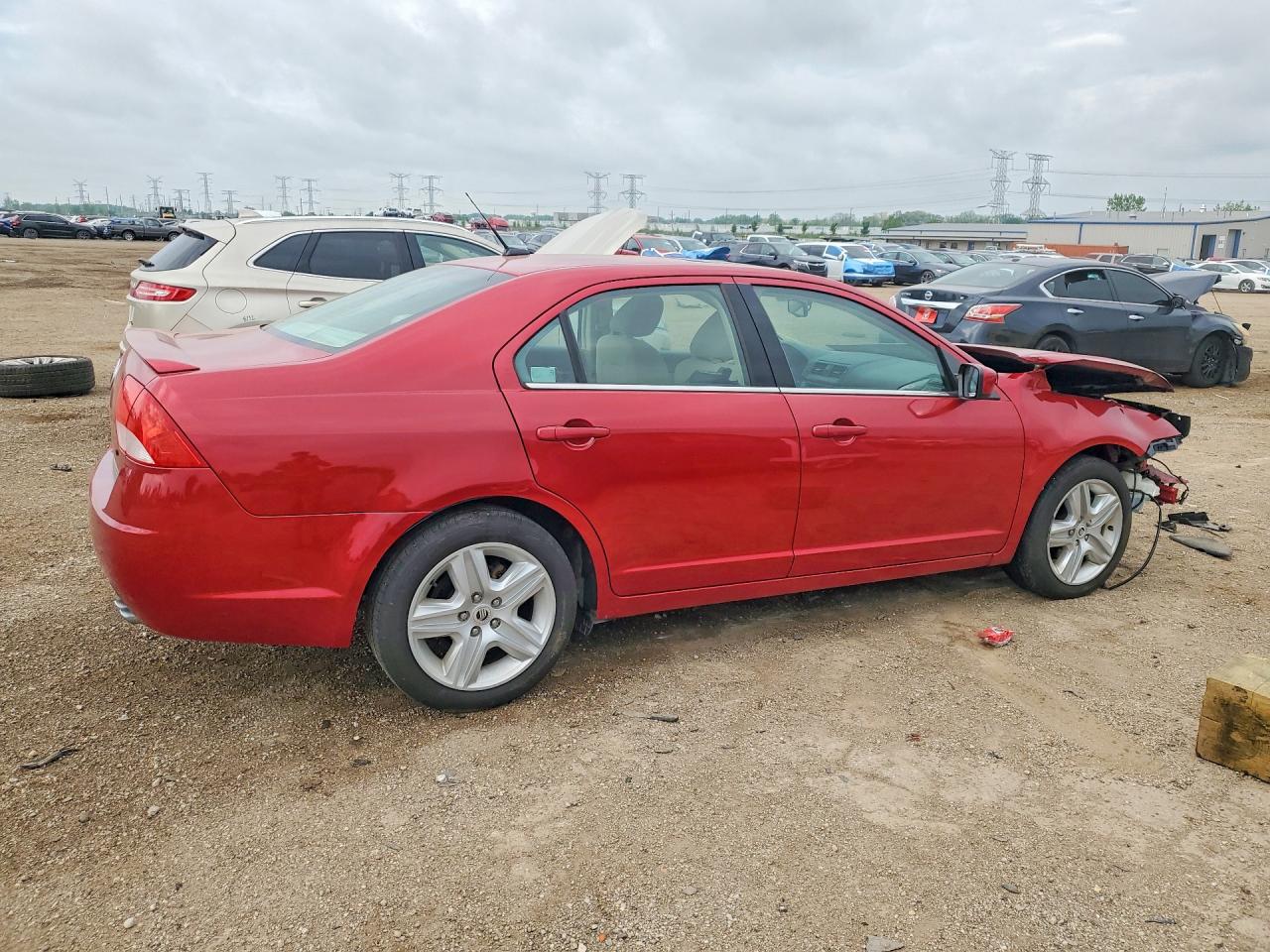 2010 Mercury Milan VIN 3MEHM0HA1AR656440 COPART salvage auction — Front End, IL - SALVAGE CERTIFICATE, sold $350 on 2026-06-30 (photo 3)