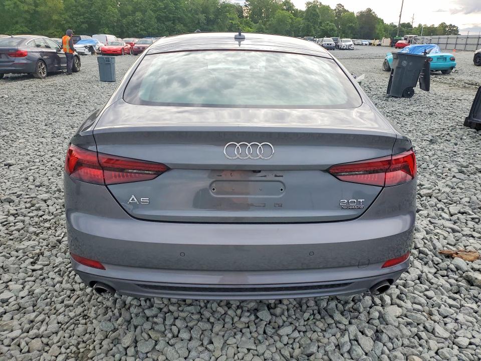 2018 Audi A5 VIN WAUENCF56JA090338 COPART salvage auction — FRONT END, Nc - Salvage Certificate Of Title, sold $4,100 on 2026-07-08 (photo 6)