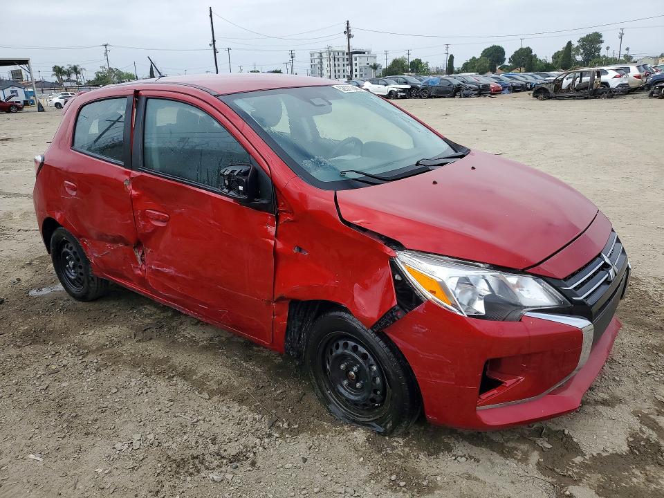 2024 Mitsubishi Mirage VIN ML32AUHJ2RH017782 COPART salvage auction — SIDE, CA - SALVAGE CERTIFICATE, sold $2,800 on 2026-07-13 (photo 4)