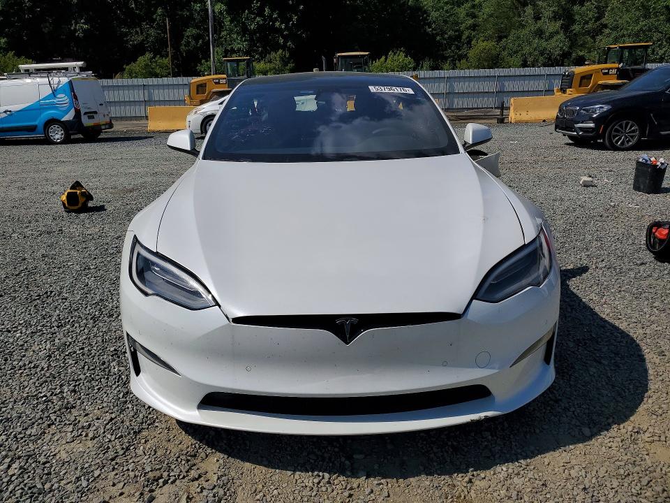 2021 Tesla Model s VIN 5YJSA1E50MF440212 COPART salvage auction — REAR END, Nc - Salvage Certificate Of Title, sold $15,400 on 2026-07-02 (photo 5)