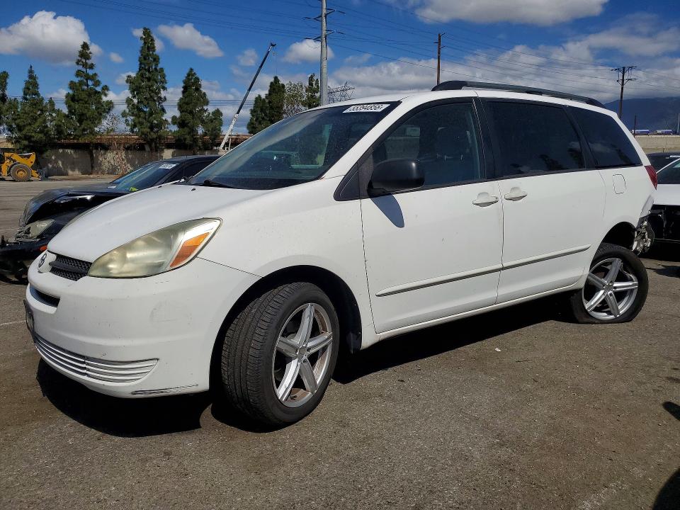 2005 Toyota Sienna VIN 5TDZA23C75S378522 COPART salvage auction — REAR END, Ca - Salvage Certificate, sold $1,700 on 2026-07-09 (photo 1)