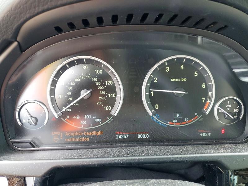 2014 BMW X5 VIN 5UXKR0C58E0C25801 COPART salvage auction — FRONT END, Tx - Salvage Vehicle Title, sold $6,800 on 2026-07-24 (photo 9)