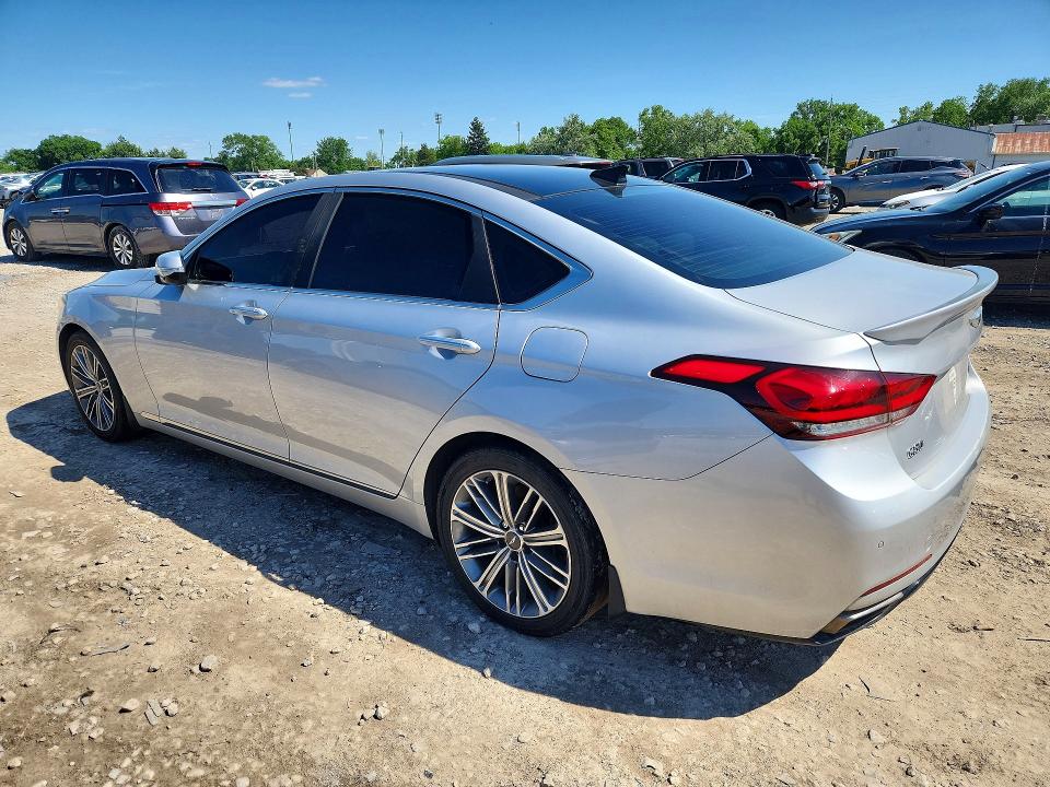 2018 Genesis VIN KMHGN4JE8JU235396 COPART salvage auction — VANDALISM, Oh - Cert Of Title-Salvage, sold $3,550 on 2026-07-24 (photo 2)