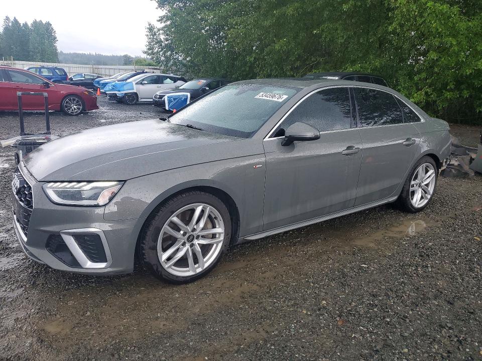 2024 Audi A4 VIN WAUEAAF43RN010750 COPART salvage auction — REAR END, Wa - Bill Of Sale, sold $11,200 on 2026-07-20 (photo 1)