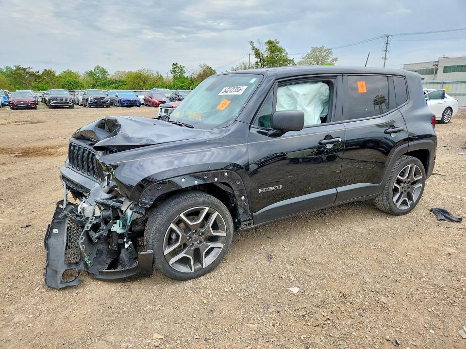 2020 Jeep Renegade VIN ZACNJAAB2LPM27765 COPART salvage auction — FRONT END, Il - Salvage Certificate, sold $475 on 2026-07-24 (photo 1)