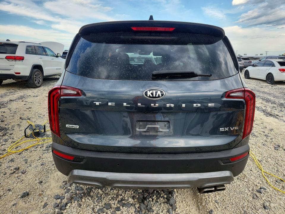 2020 Kia Telluride VIN 5XYP5DHC9LG046334 COPART salvage auction — HAIL, Mo - Salvage Certificate Of Title, sold $7,700 on 2026-07-20 (photo 6)