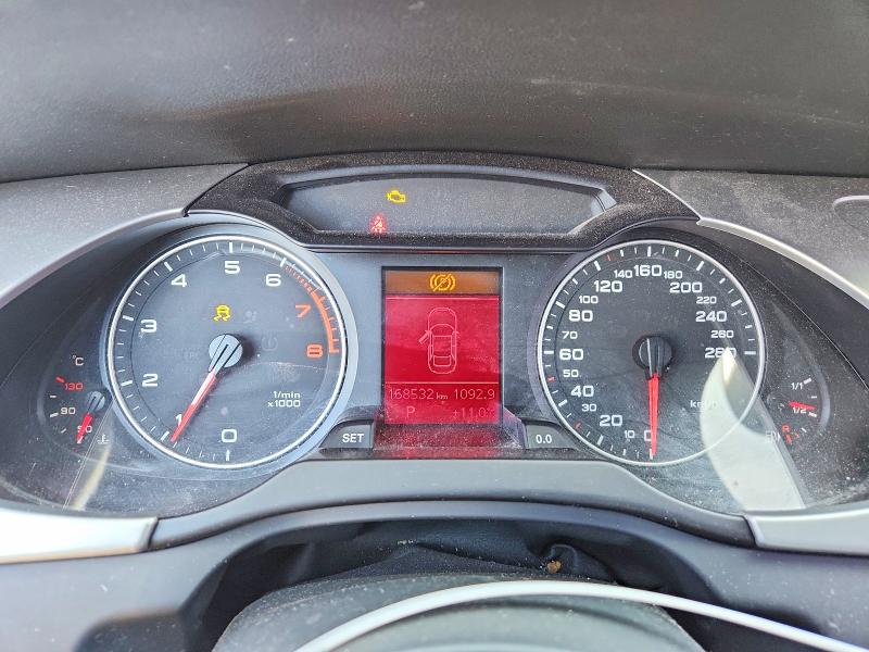 2012 Audi A4 VIN WAUFFCFL5CA113787 COPART salvage auction — REAR END, On - Permit Salvage, sold $575 on 2026-07-07 (photo 9)