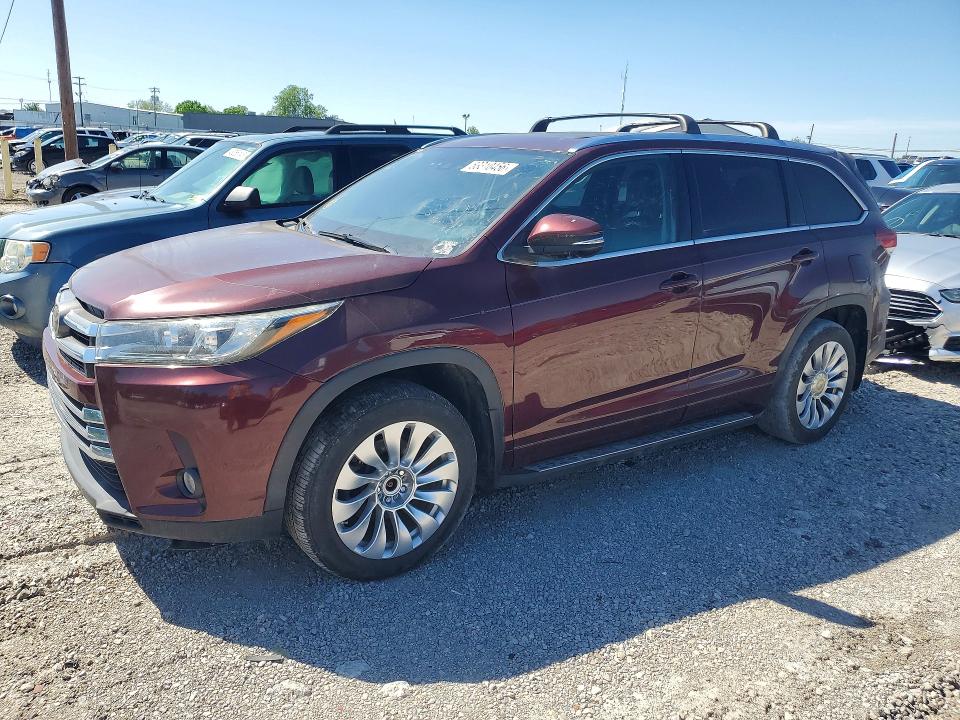 2018 Toyota Highlander VIN 5TDDZRFH9JS894765 COPART salvage auction — FRONT END, Ky - Certificate Of Title (P), sold $15,500 on 2026-07-13 (photo 1)
