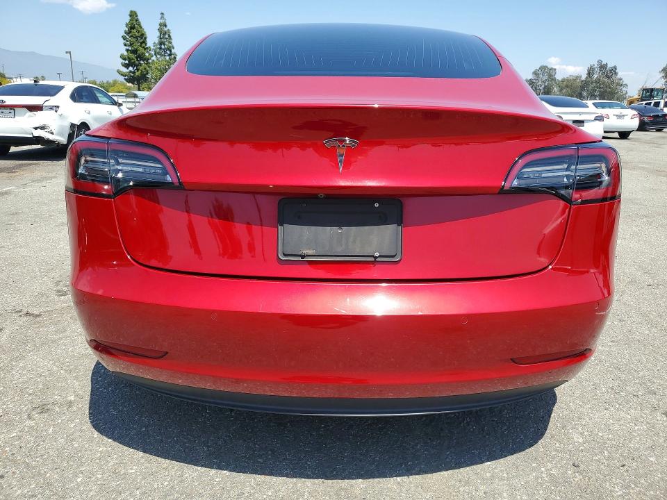 2020 Tesla Model 3 VIN 5YJ3E1EA4LF660697 COPART salvage auction — FRONT END, Salvage Title, sold $150 on 2026-07-21 (photo 6)