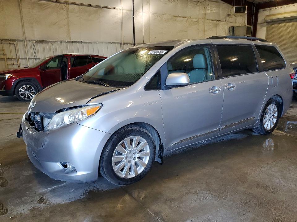 2015 Toyota Sienna VIN 5TDDK3DC0FS118931 COPART salvage auction — FRONT END, Mn - Cert Of Title-Prior Salvage, sold $3,700 on 2026-07-13 (photo 1)