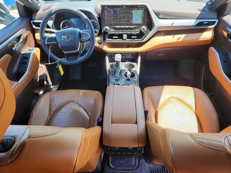 2022 Toyota Highlander VIN 5TDFZRBH7NS193100 COPART salvage auction — FRONT END, Md - Cert Of Salvage > 75% Damage, sold $3,600 on 2026-07-09 (photo 8)