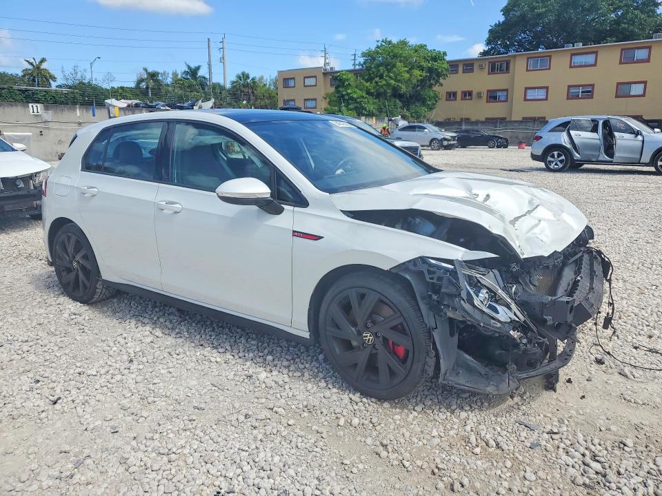 2022 Volkswagen Gti VIN WVW987CD5NW204837 COPART salvage auction — FRONT END, Fl - Cert Of Title Slvg Rebuildable, sold $5,700 on 2026-08-04 (photo 4)