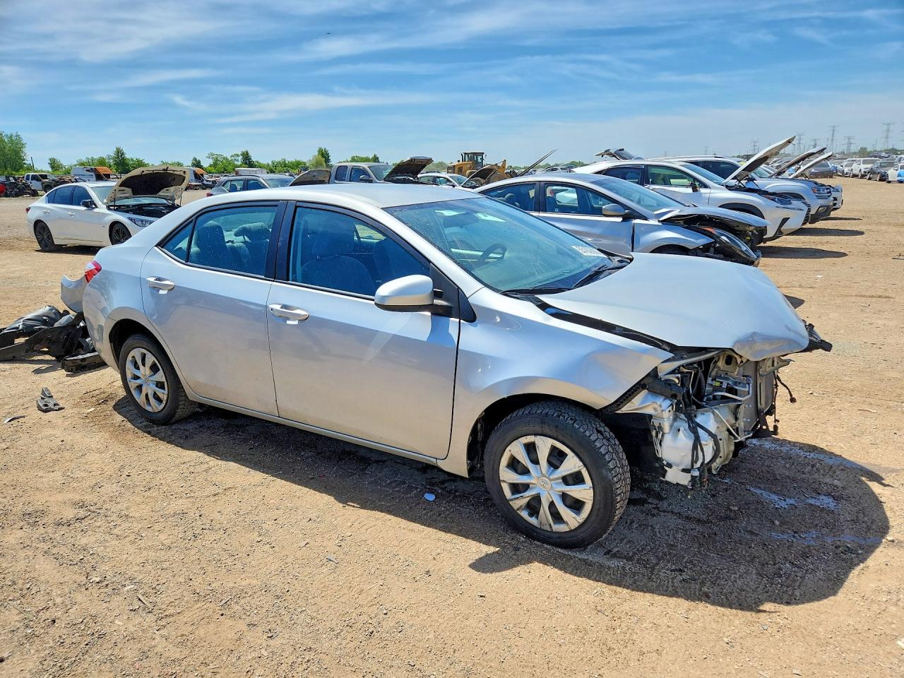 2015 Toyota Corolla VIN 5YFBURHE3FP223701 COPART salvage auction — Front End, IL - SALVAGE CERTIFICATE, sold $1,500 on 2026-07-02 (photo 4)