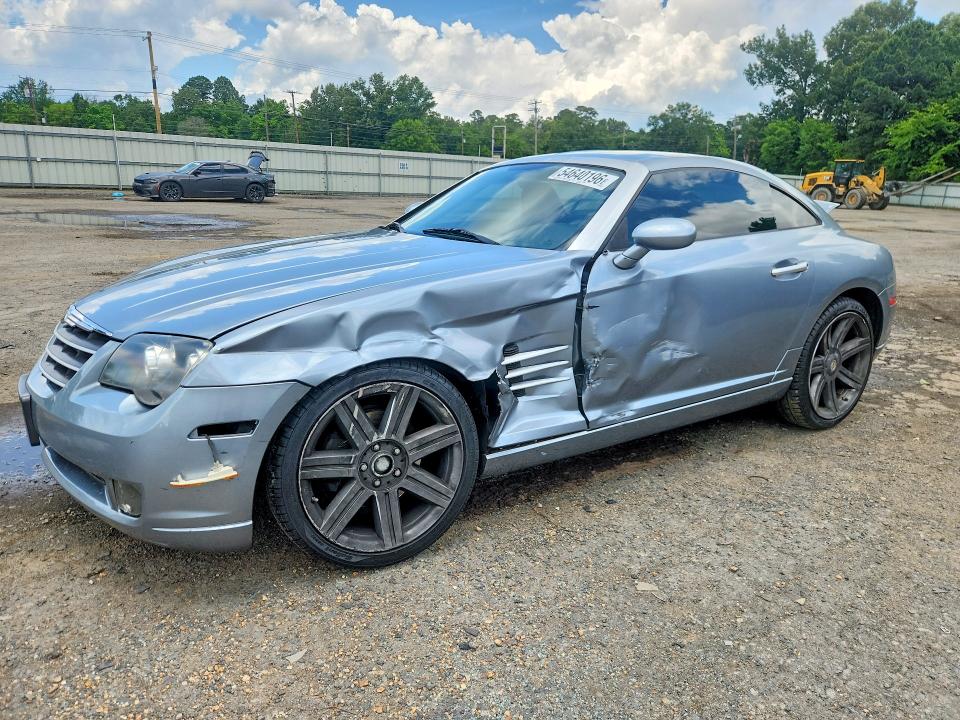 2006 Chrysler Crossfire VIN 1C3AN69L96X067402 COPART salvage auction — FRONT END, La - Cert Of Title-Salvage, sold $350 on 2026-07-16 (photo 1)