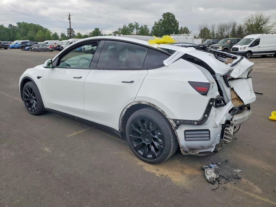 2021 Tesla VIN 5YJYGAEE0MF232081 COPART salvage auction — REAR END, Or - Salvage Title Certificate, sold $125 on 2026-07-27 (photo 2)