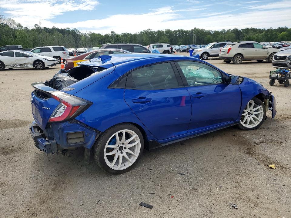 2018 Honda Civic VIN SHHFK7H48JU230908 COPART salvage auction — REAR END, Sc - Cert Of Title-Salvage, sold $275 on 2026-07-27 (photo 3)