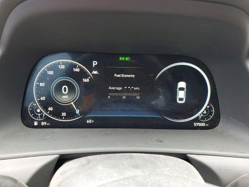 2022 Hyundai Sonata VIN KMHL44J27NA213971 COPART salvage auction — HAIL, Tx - Certificate Of Title, sold $7,700 on 2026-07-30 (photo 9)