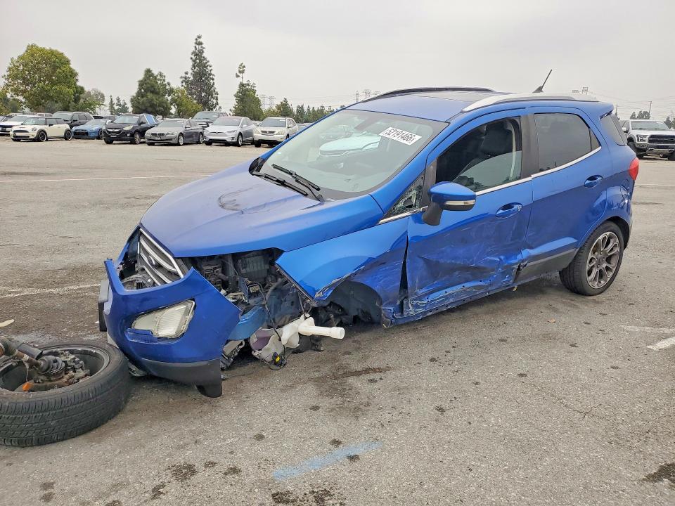 2021 Ford Ecosport VIN MAJ3S2KE4MC402884 COPART salvage auction — FRONT END, Salvage Title, sold $975 on 2026-07-23 (photo 1)