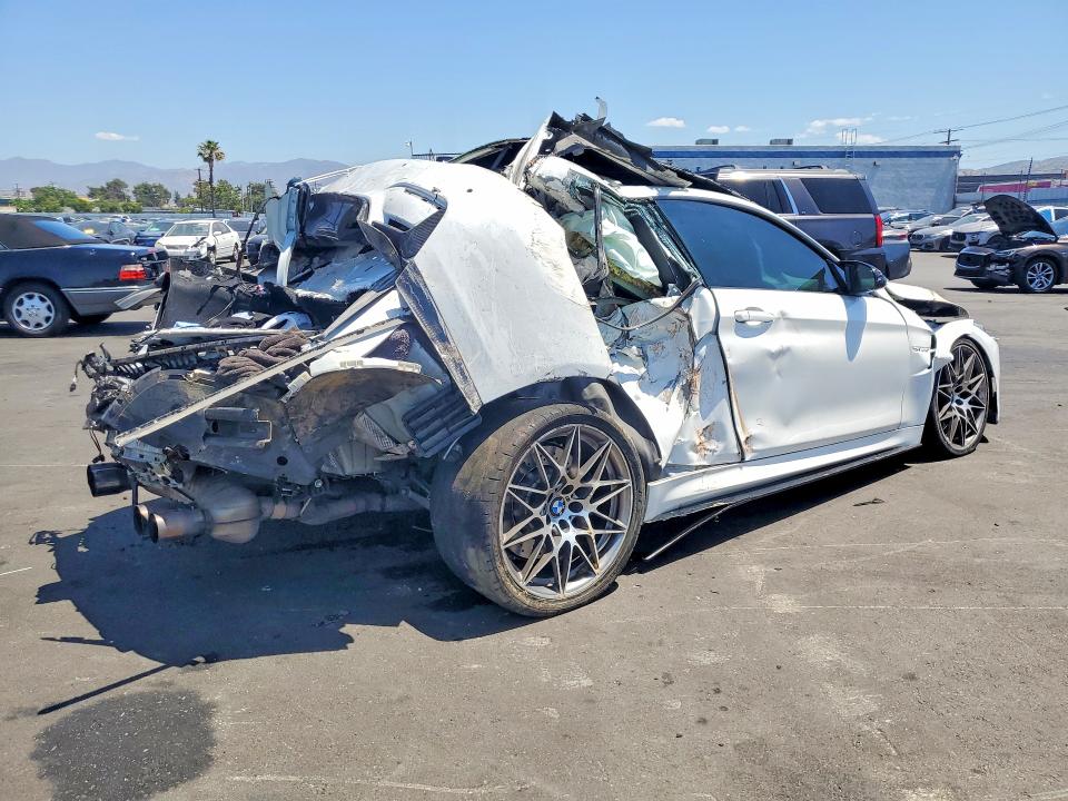 2017 BMW M4 VIN WBS3R9C31HA014095 COPART salvage auction — ROLLOVER, Ca - Salvage Certificate, sold $4,150 on 2026-07-08 (photo 3)