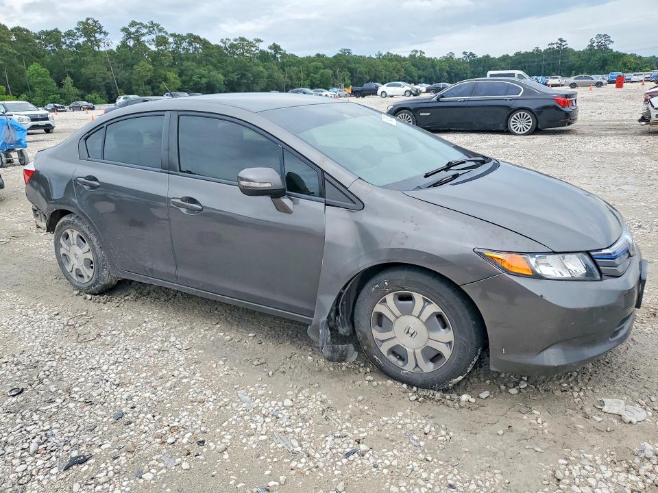 2012 Honda VIN JHMFB4F3XCS009261 COPART salvage auction — REAR END, Tx - Cert Of Title-Rebuilt Salvage, sold $400 on 2026-07-02 (photo 4)