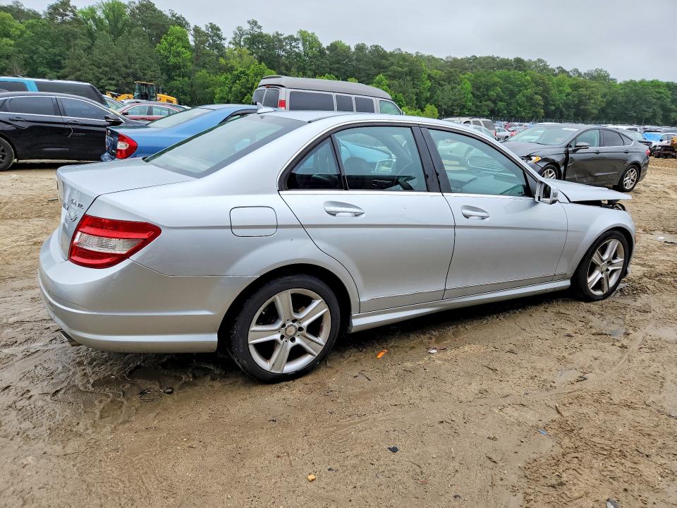 2011 Mercedes-benz C-klasse VIN WDDGF8BB8BR147651 COPART salvage auction — FRONT END, De - Salvage Certificate, sold $675 on 2026-07-07 (photo 3)