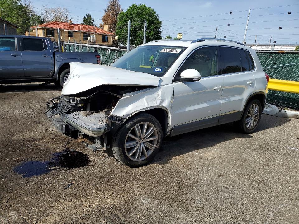 2016 Volkswagen Tiguan VIN WVGAV7AX9GW507489 COPART salvage auction — FRONT END, Co - Salvage Title, sold $850 on 2026-07-30 (photo 1)