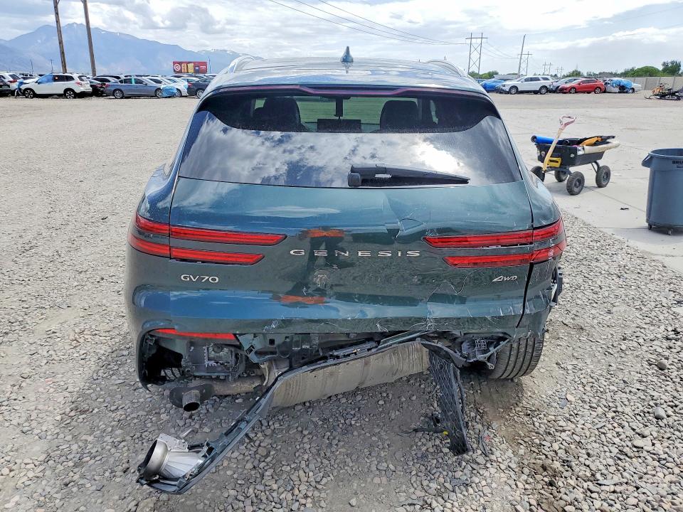 2022 Genesis Gv70 VIN KMUMADTB9NU026113 COPART salvage auction — REAR END, Ut - Salvage Certificate, sold $10,500 on 2026-07-20 (photo 6)