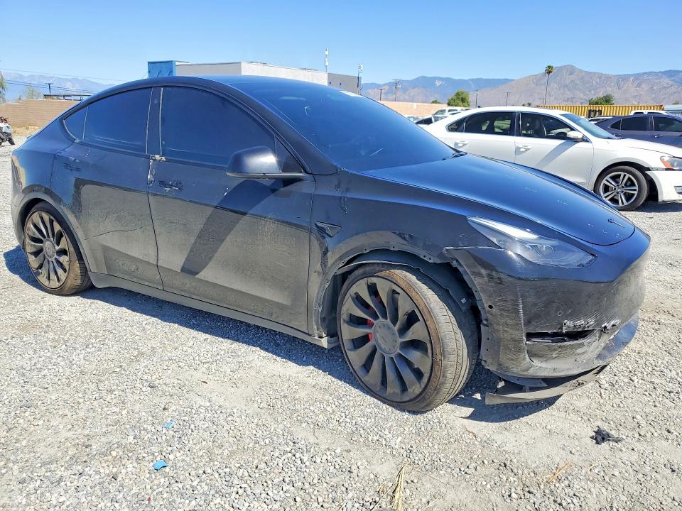 2022 Tesla Model y VIN 7SAYGDEF9NF336843 COPART salvage auction — UNDERCARRIAGE, Ca - Salvage Certificate, sold $7,900 on 2026-07-08 (photo 4)