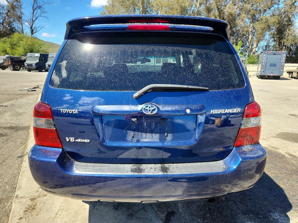 2005 Toyota Highlander VIN JTEEP21AX50100856 COPART salvage auction — FRONT END, CA - SALVAGE CERTIFICATE, sold $675 on 2026-07-24 (photo 6)