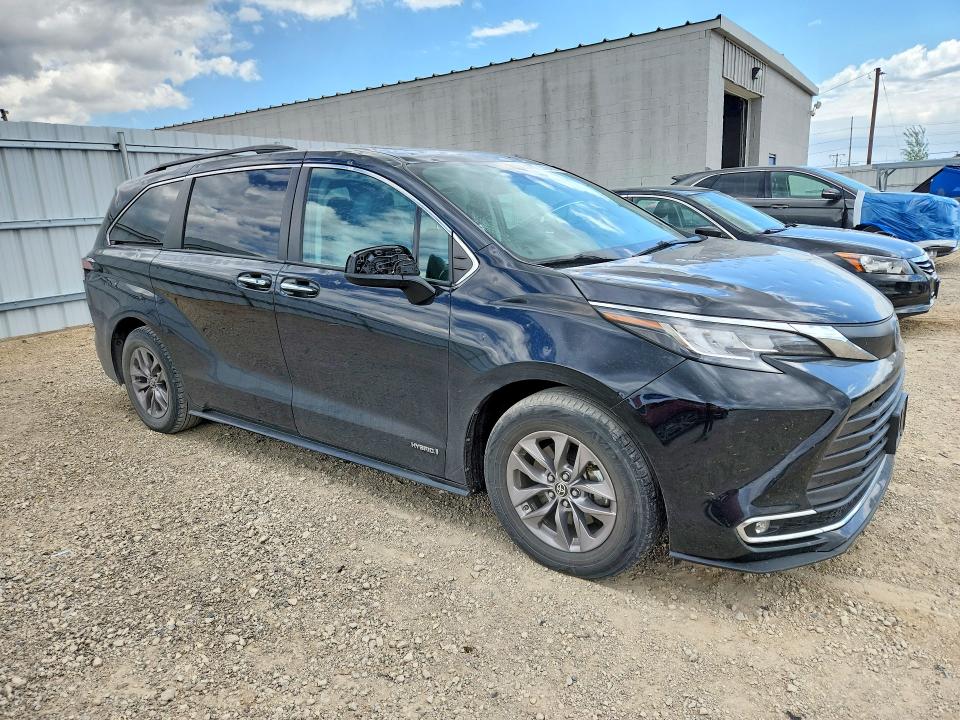 2021 Toyota VIN 5TDJRKEC4MS067504 COPART salvage auction — HAIL, Ia - Cert Of Title-Salvage Title, sold $13,300 on 2026-07-15 (photo 4)