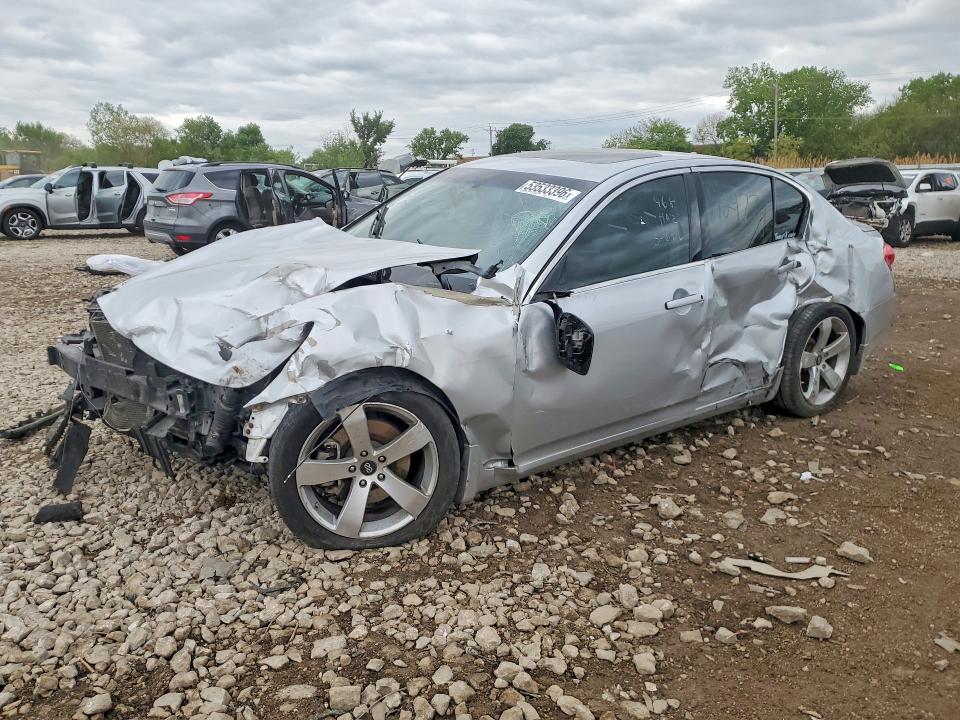 2011 Infiniti G VIN JN1DV6AR7BM650221 COPART salvage auction — FRONT END, Il - Salvage Certificate, sold $225 on 2026-07-10 (photo 1)