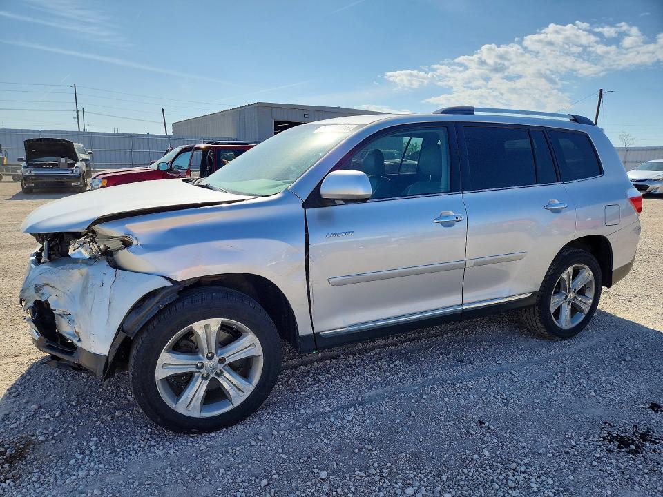 2012 Toyota Highlander VIN 5TDDK3EHXCS167902 COPART salvage auction — FRONT END, Ia - Cert Of Title-Salvage Title, sold $3,650 on 2026-07-15 (photo 1)