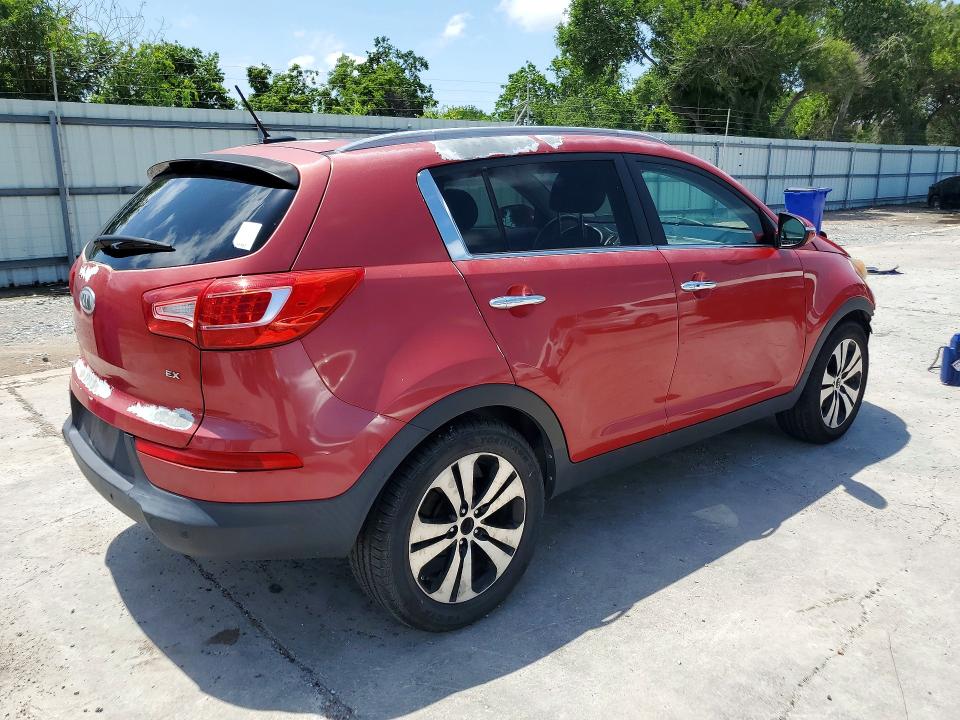2012 Kia VIN KNDPC3A21C7261107 COPART salvage auction — FRONT END, Tx - Salvage Vehicle Title, sold $1,250 on 2026-07-07 (photo 3)