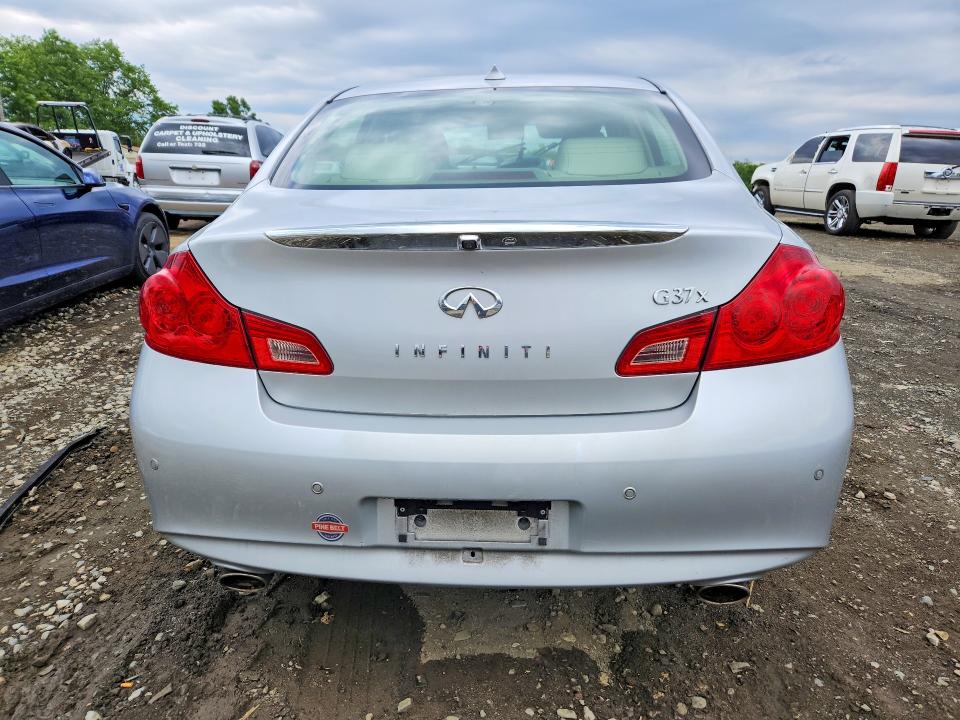 2012 Infiniti G VIN JN1CV6AR0CM975144 COPART salvage auction — FRONT END, NJ - CERT OF TITLE-SALVAGE, sold $225 on 2026-07-29 (photo 6)