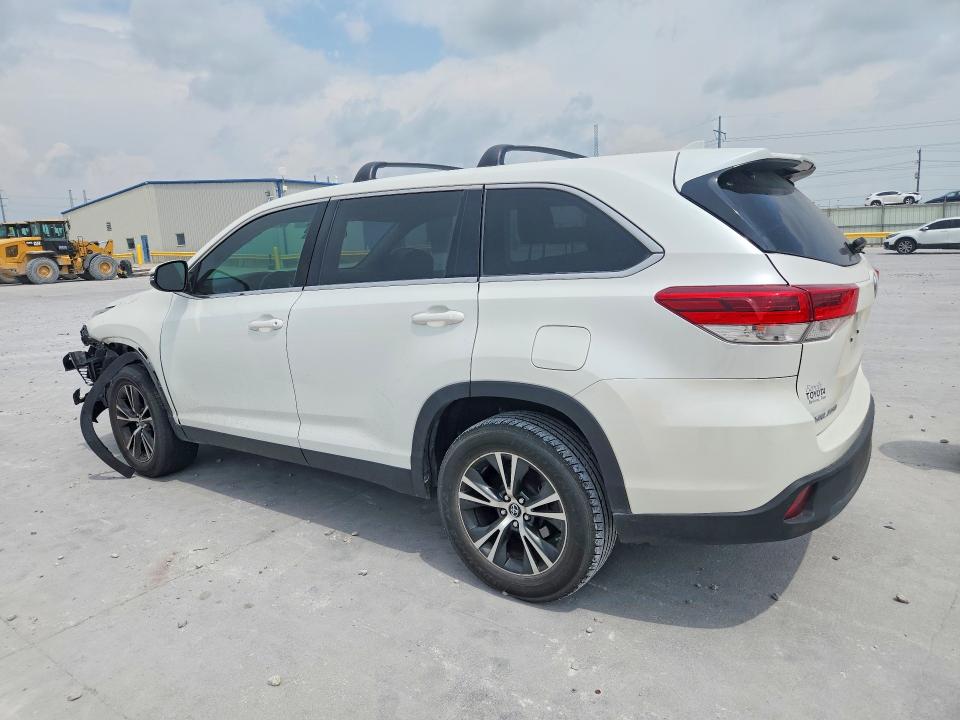2019 Toyota Highlander VIN 5TDZZRFH0KS311636 COPART salvage auction — FRONT END, Tx - Certificate Of Title, sold $325 on 2026-07-28 (photo 2)