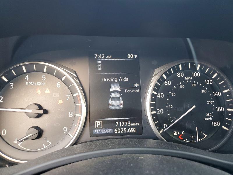 2019 Infiniti Q50 VIN JN1EV7AP6KM516146 COPART salvage auction — FRONT END, Fl - Cert Of Title Slvg Rebuildable, sold $4,150 on 2026-07-14 (photo 9)