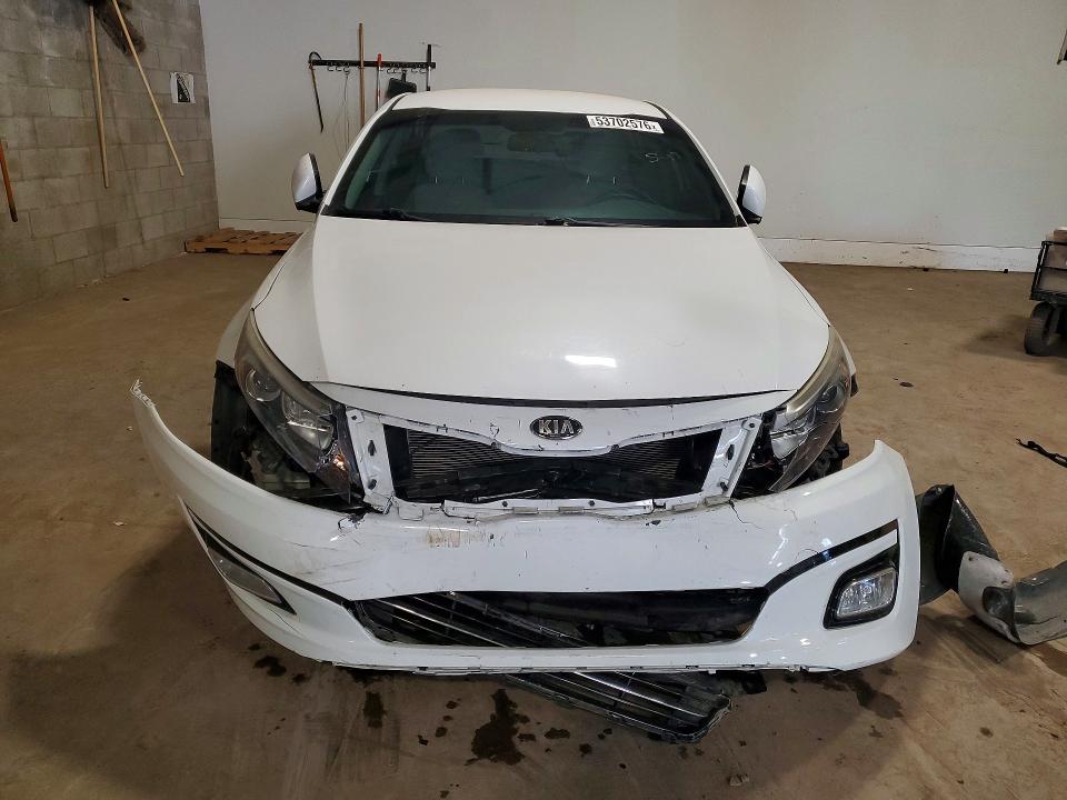 2015 Kia Optima VIN 5XXGM4A70FG507008 COPART salvage auction — FRONT END, De - Salvage Certificate, sold $15 on 2026-07-29 (photo 5)